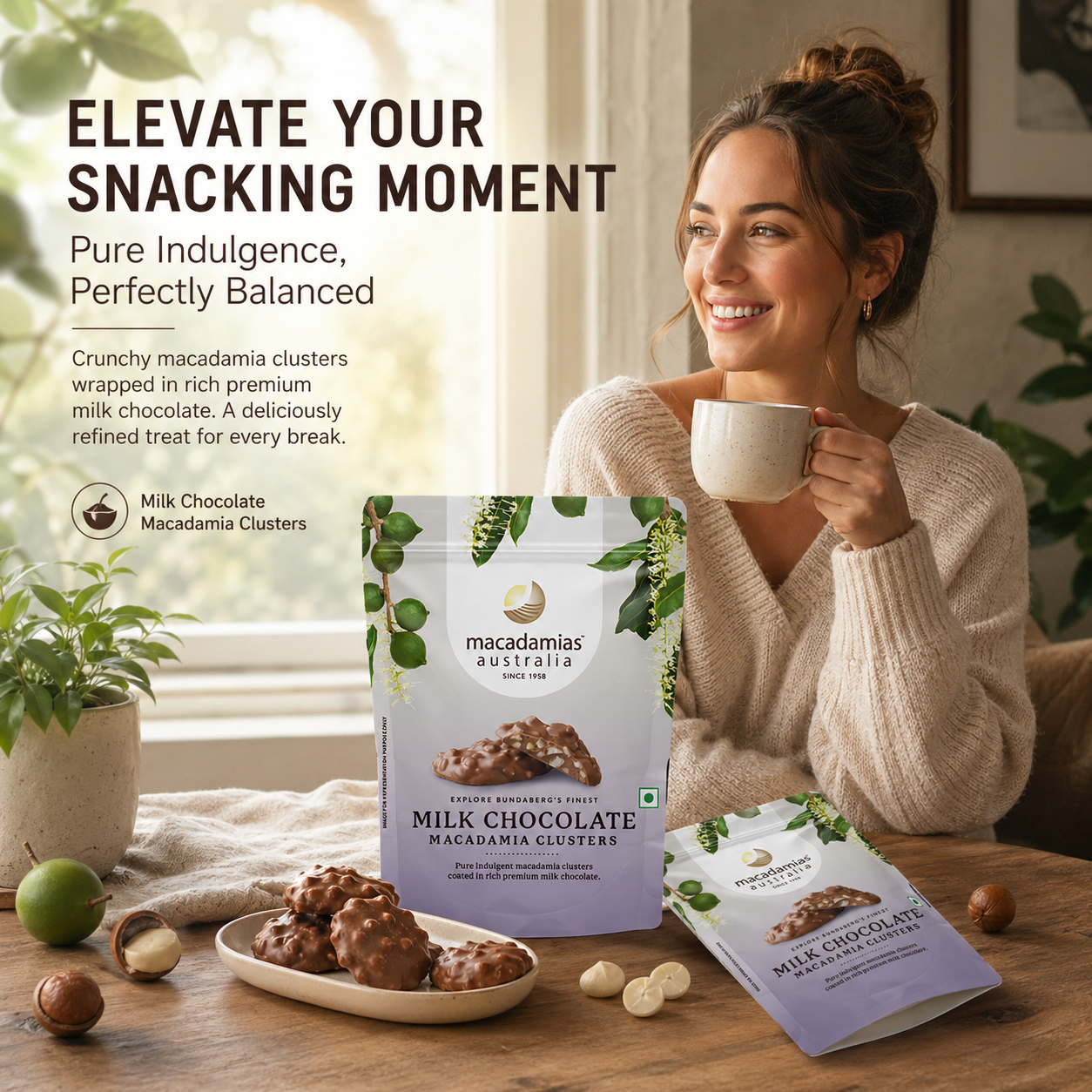 Milk Chocolate Macadamia Clusters
