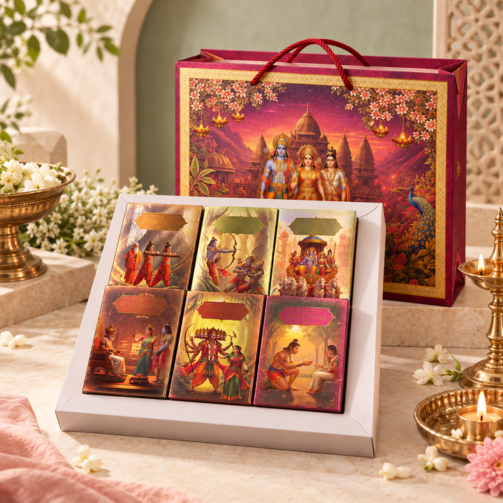 Carnival Ramayana Theme Assorted Dry Fruits & Nuts Gift Hamper Box 600g (100g each)