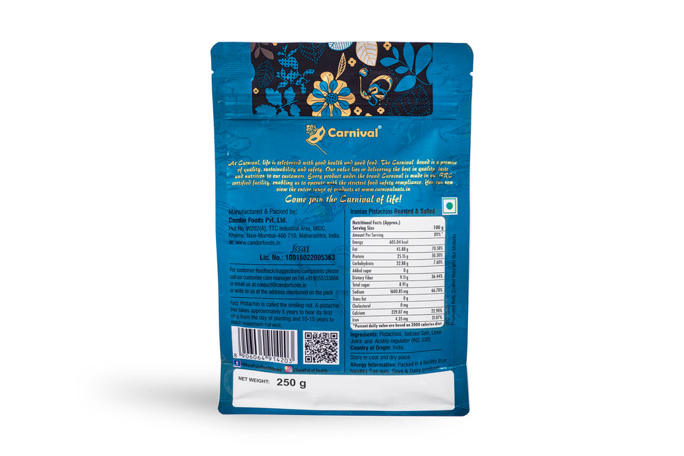 Carnival Irani Pistachios 250g