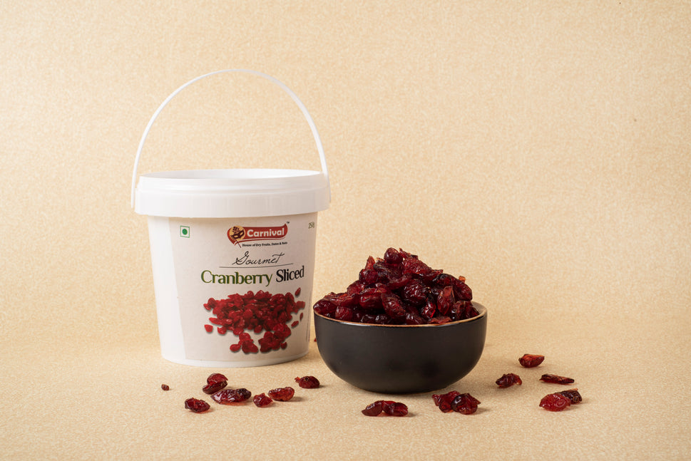 Carnival Cranberry Sliced 250g | Berries | Delicious and Nutritious Healthy Snack | Antioxidant rich |