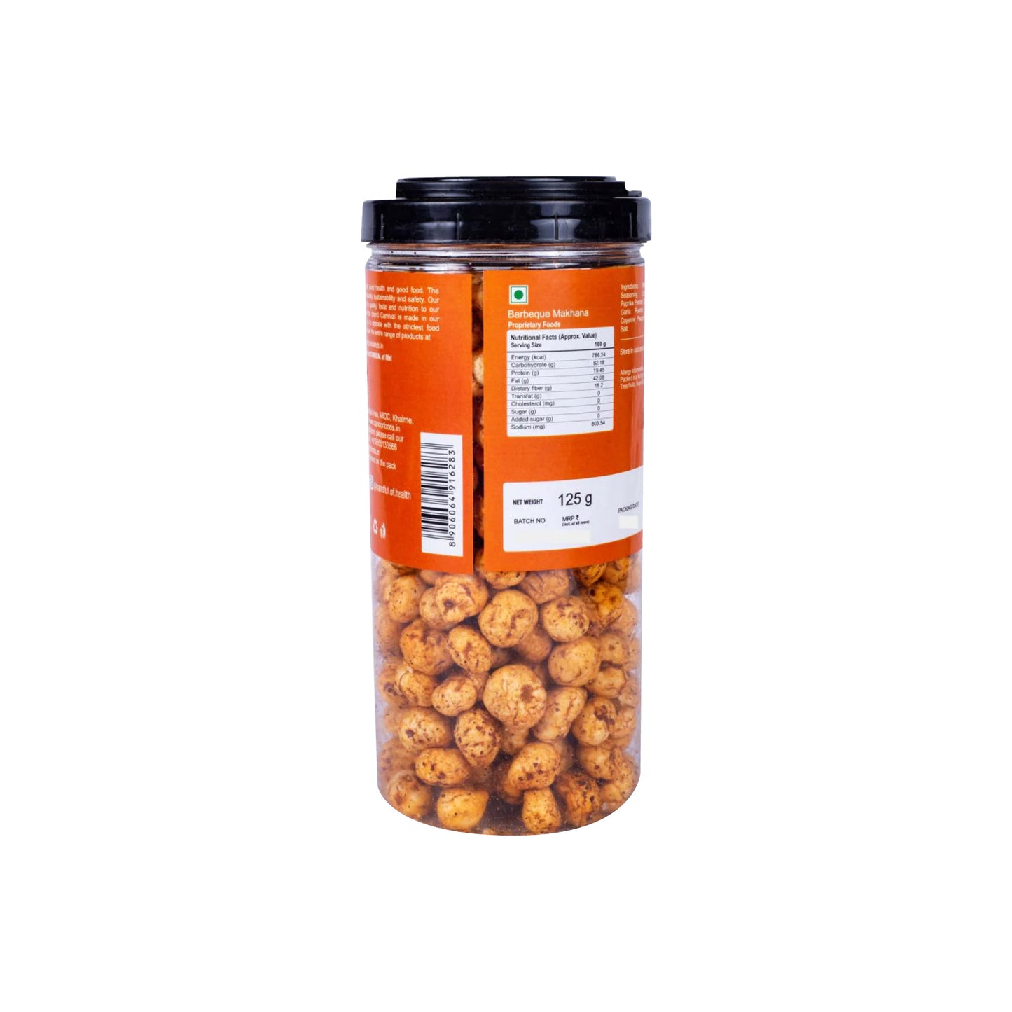 Carnival Barbeque Makhana | Lotus Seeds / Fox Nuts | Healthy Snacks | Plant Based | Crunchy |