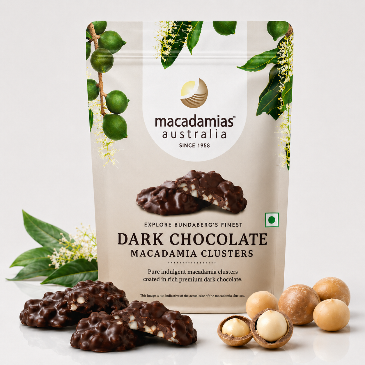 Dark Chocolate Macadamia Clusters