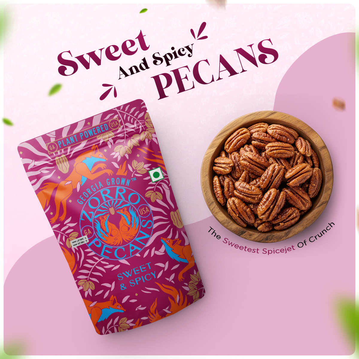 Zorro Sweet & Spicy Pecans 100g