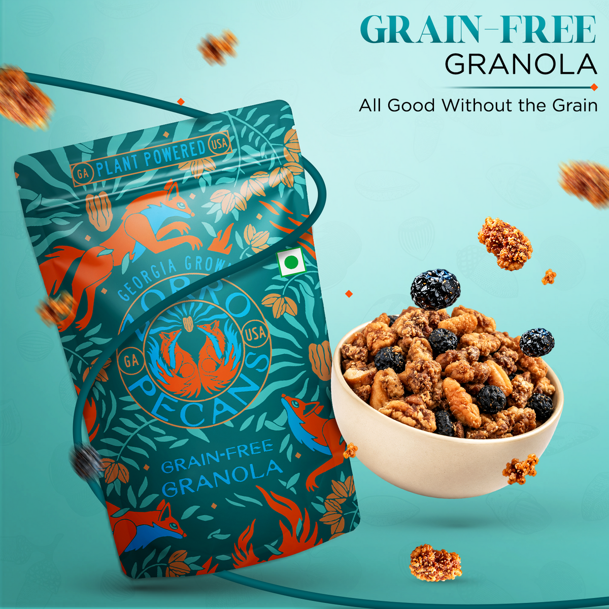 Zorro Pecans Grain-Free Granola 100g