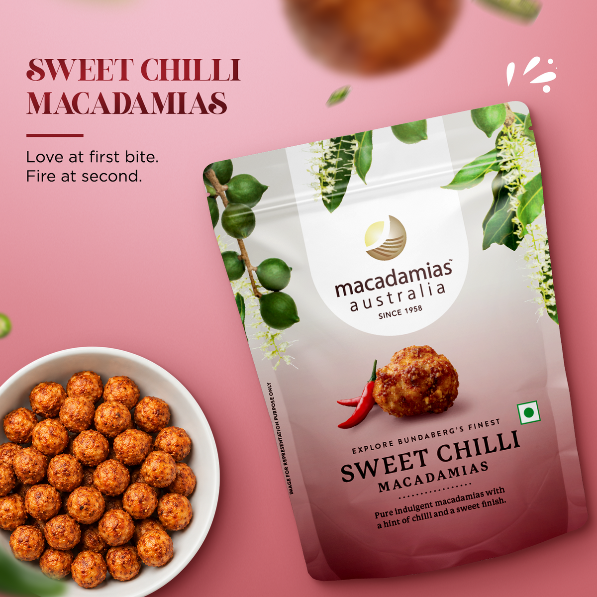 Macadamia Australia Sweet Chilli 100g