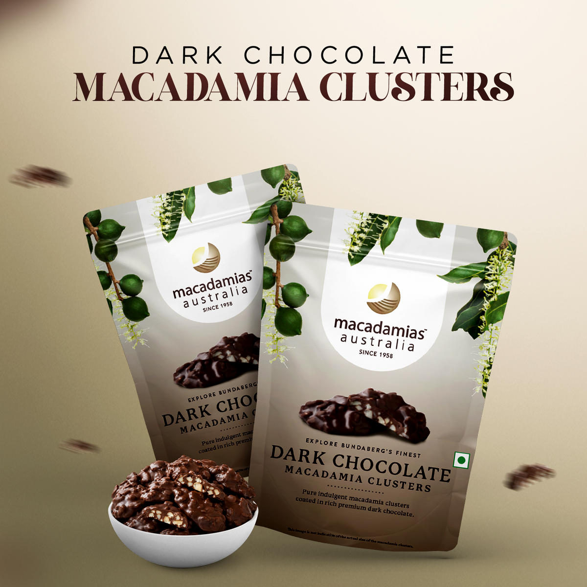 Macadamias Australia Dark Chocolate 100g