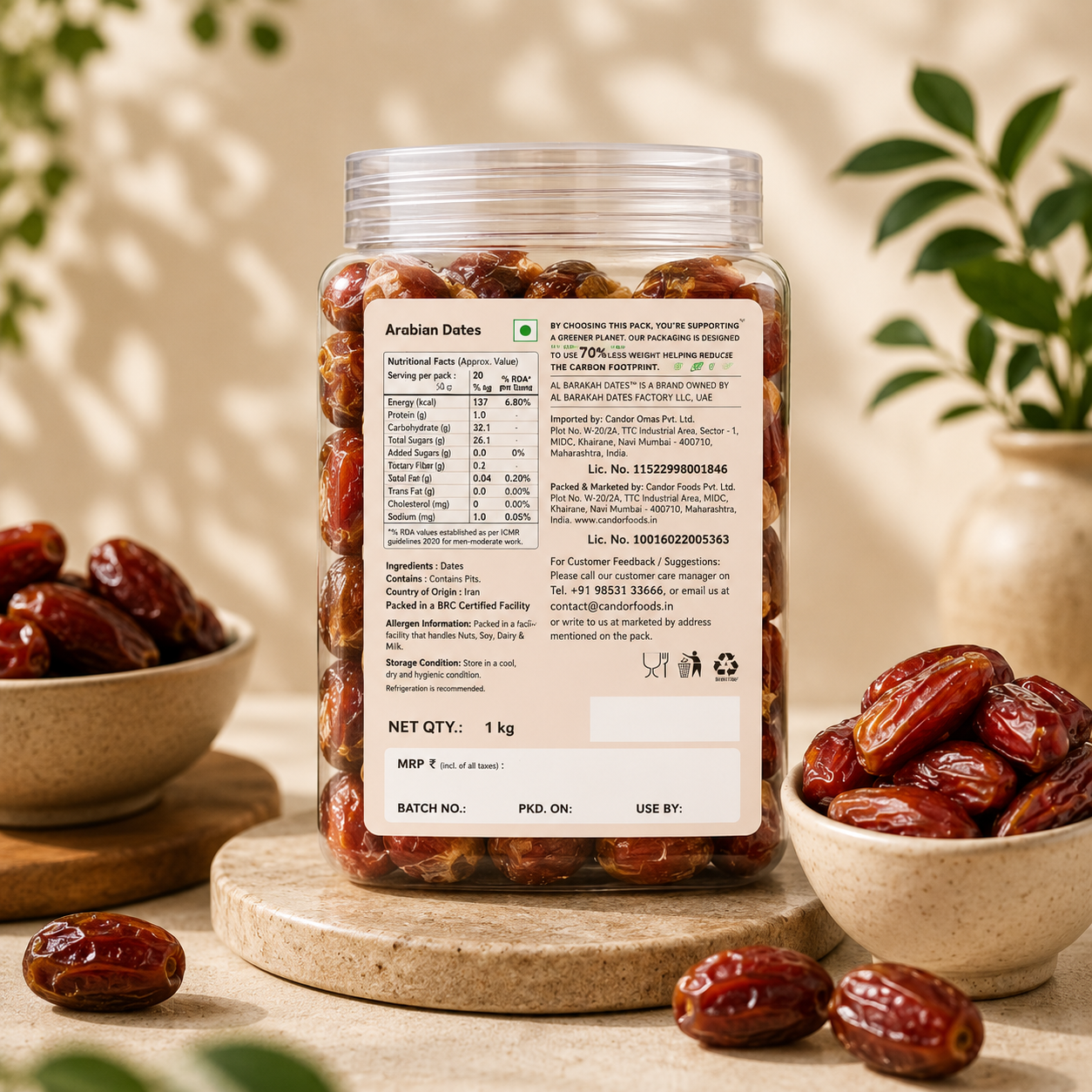 Al Barakah Arabian Dates | 1 KG