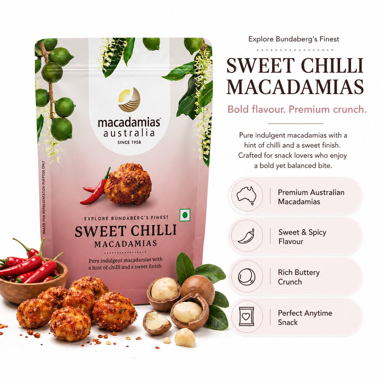 Sweet Chilli Macadamias