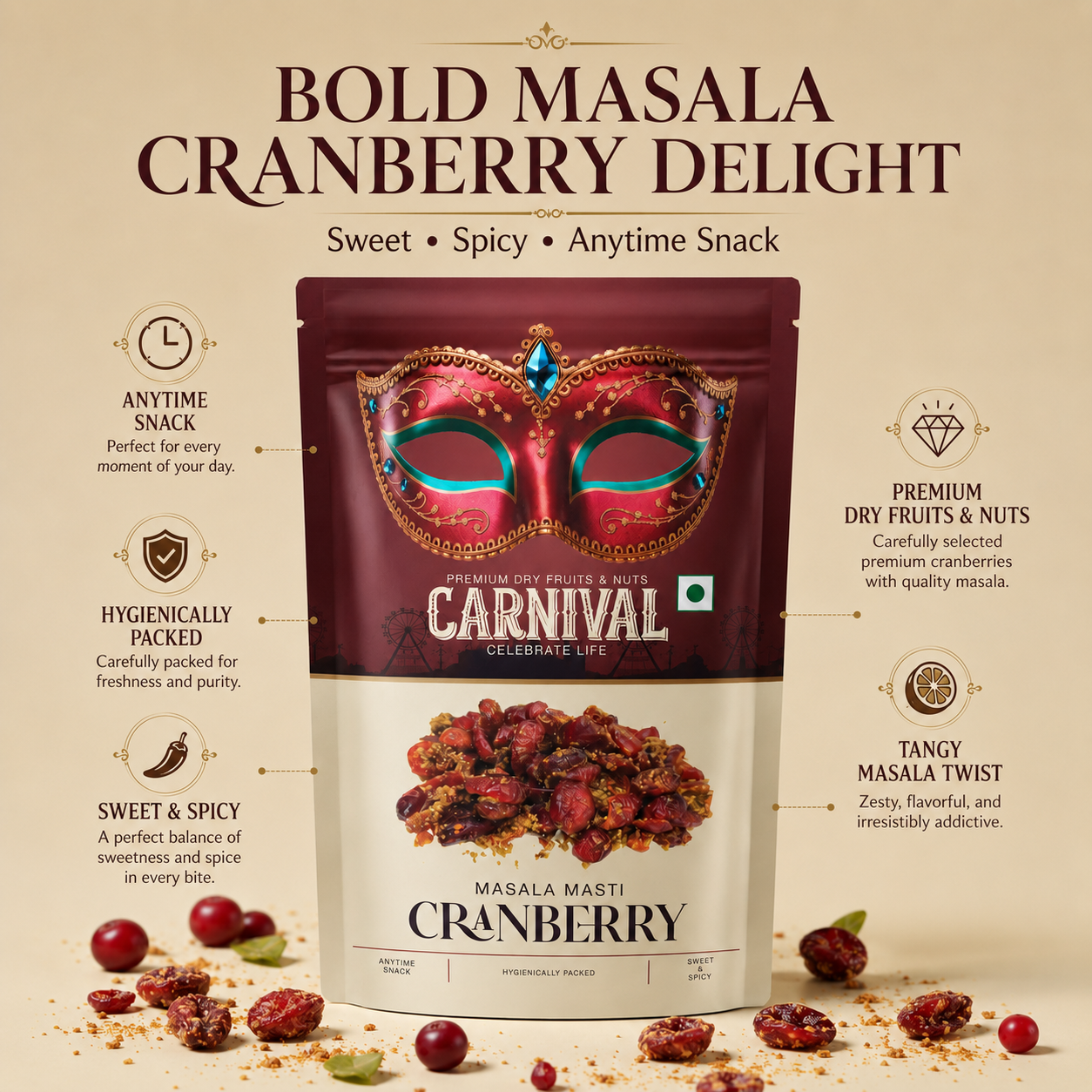 Carnival Masala Masti Cranberry