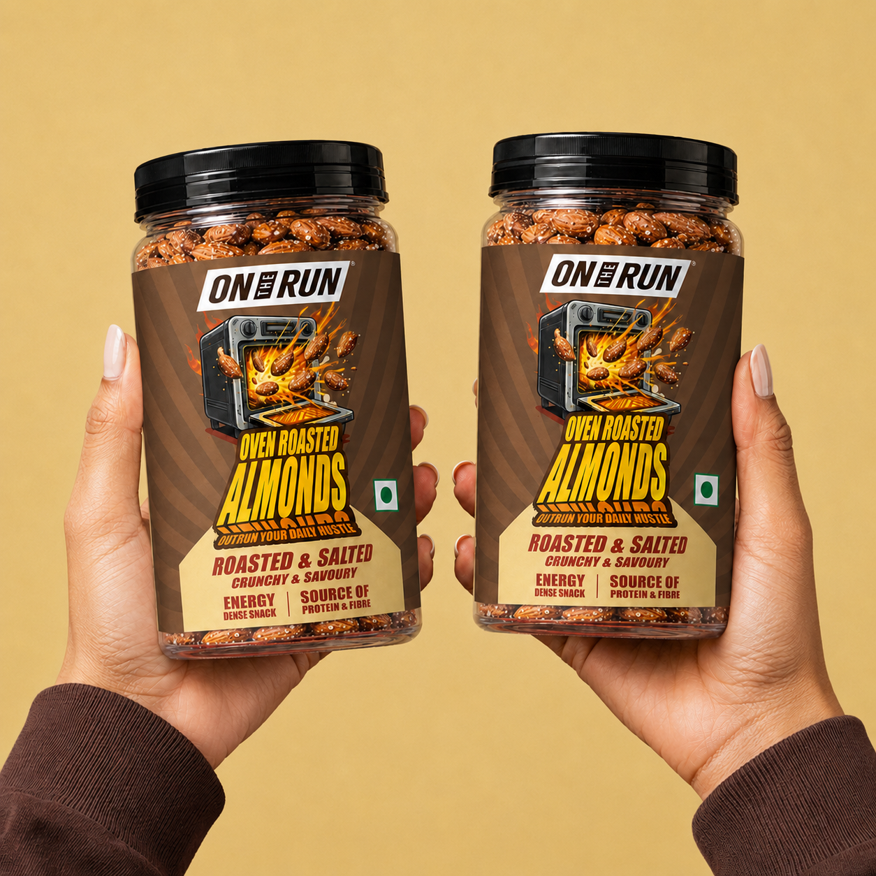 On The Run Oven Roasted Almonds – Roasted & Salted