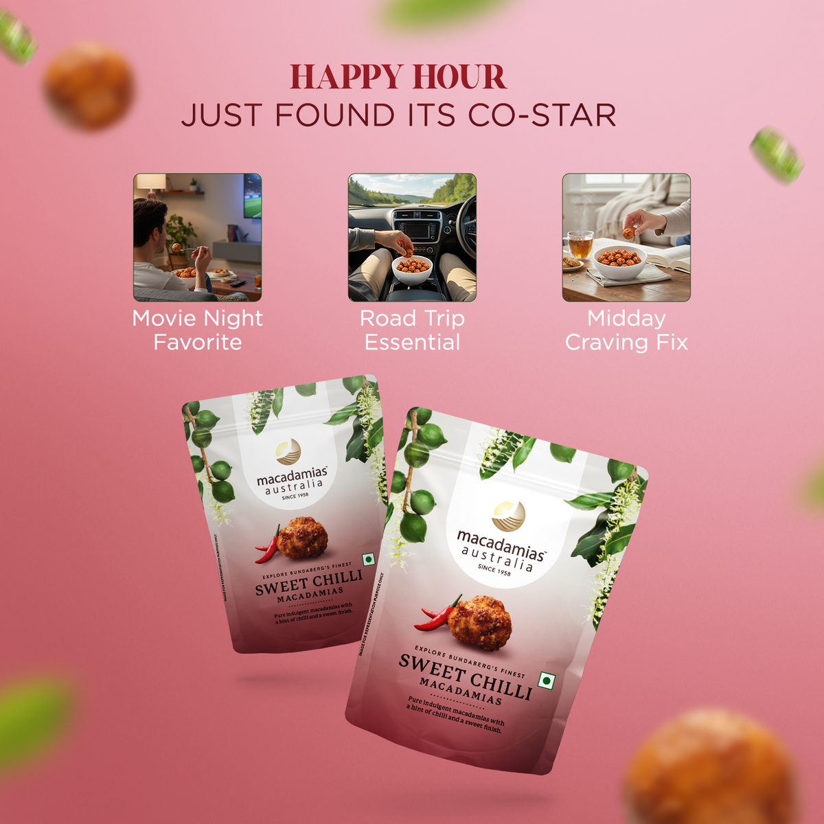 Macadamia Australia Sweet Chilli 100g