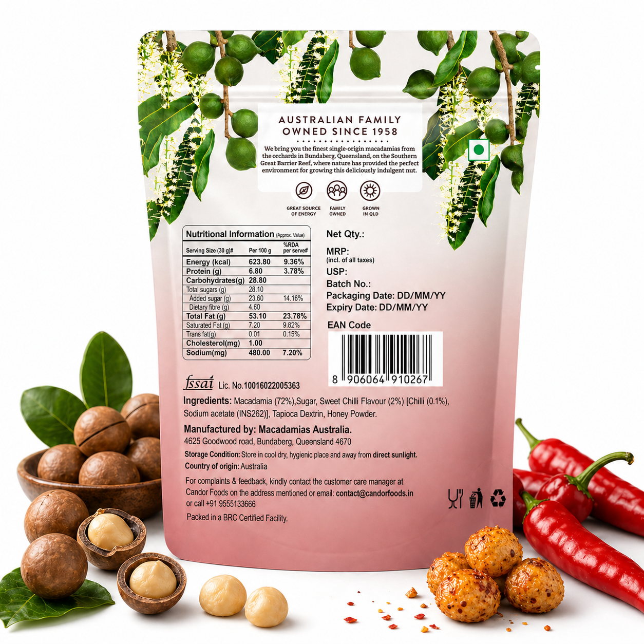 Sweet Chilli Macadamias