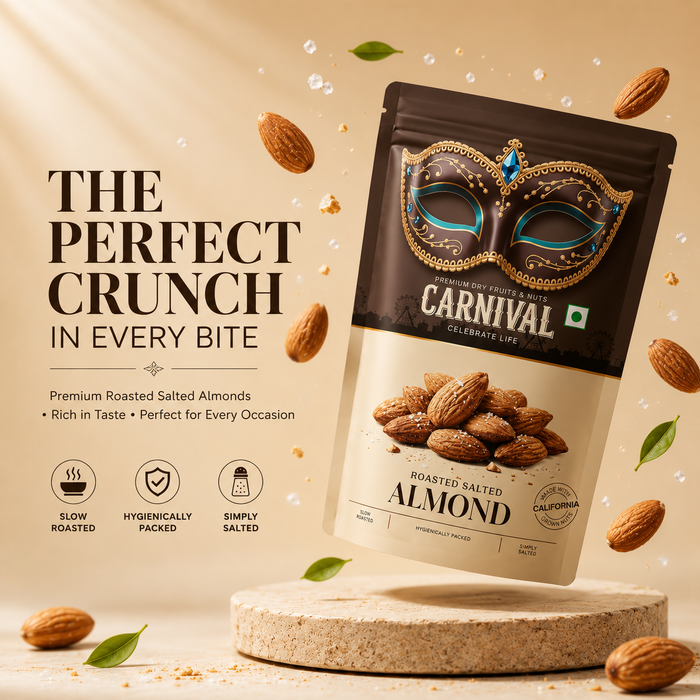 Carnival Roasted & Salted Almonds 100g