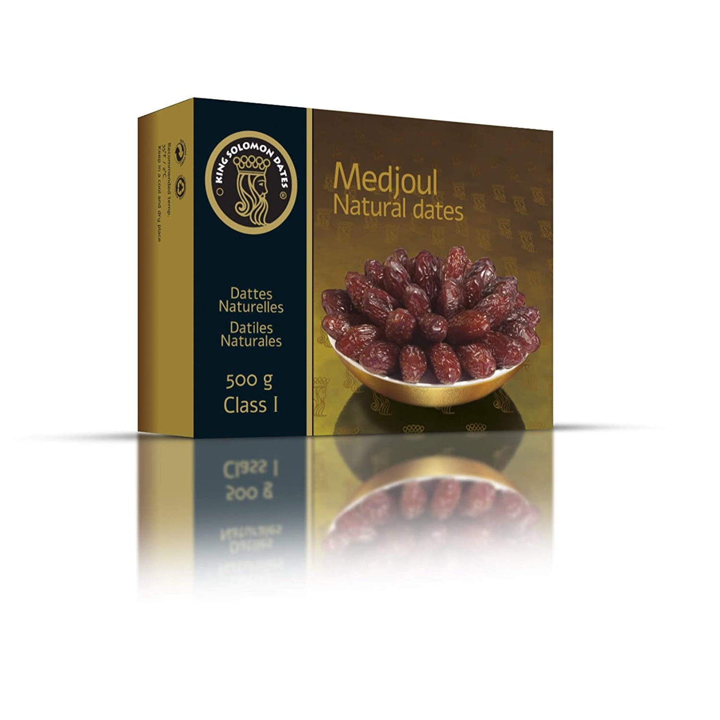 King Solomon Large Medjoul/Medjool Dates 500g | All Natural | No Added Sugar | No Preservatives | Gluten Free | Vegan – Plant Based | Non-GMO | Dates Dry Fruits | Khajur | Khajoor | Khejur