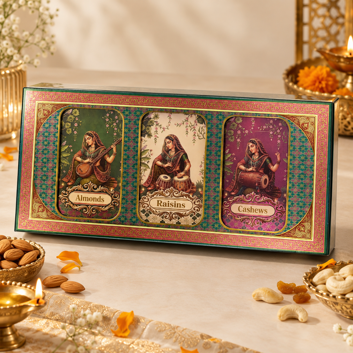 Carnival Shubhkamnayein Assorted Dry Fruits Gift Box 300g