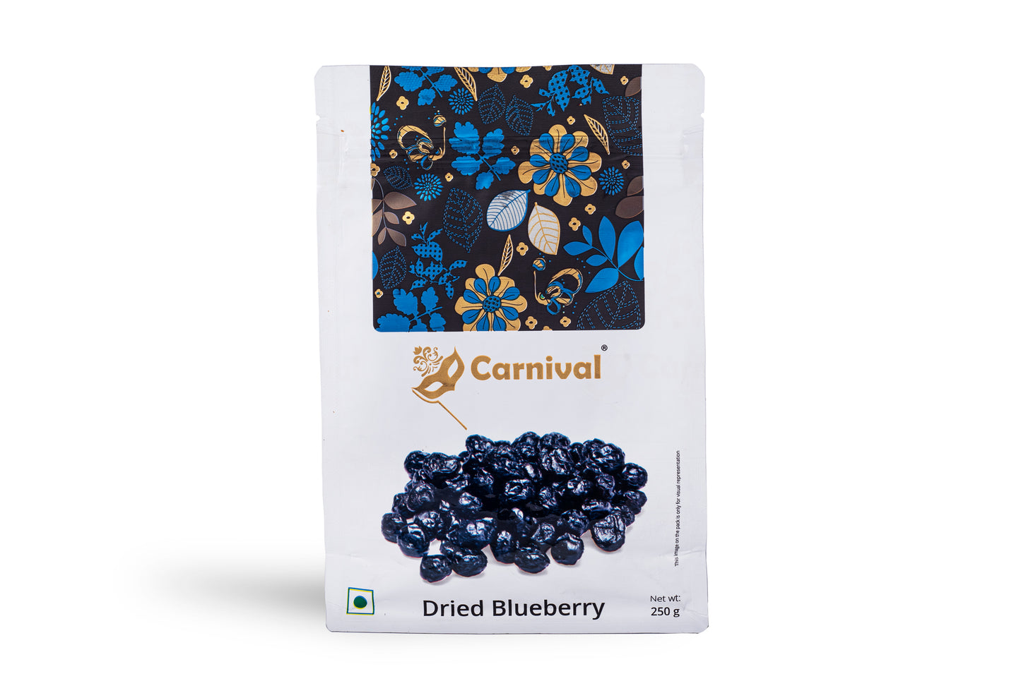 Carnival Dried Whole Blueberry Pouch