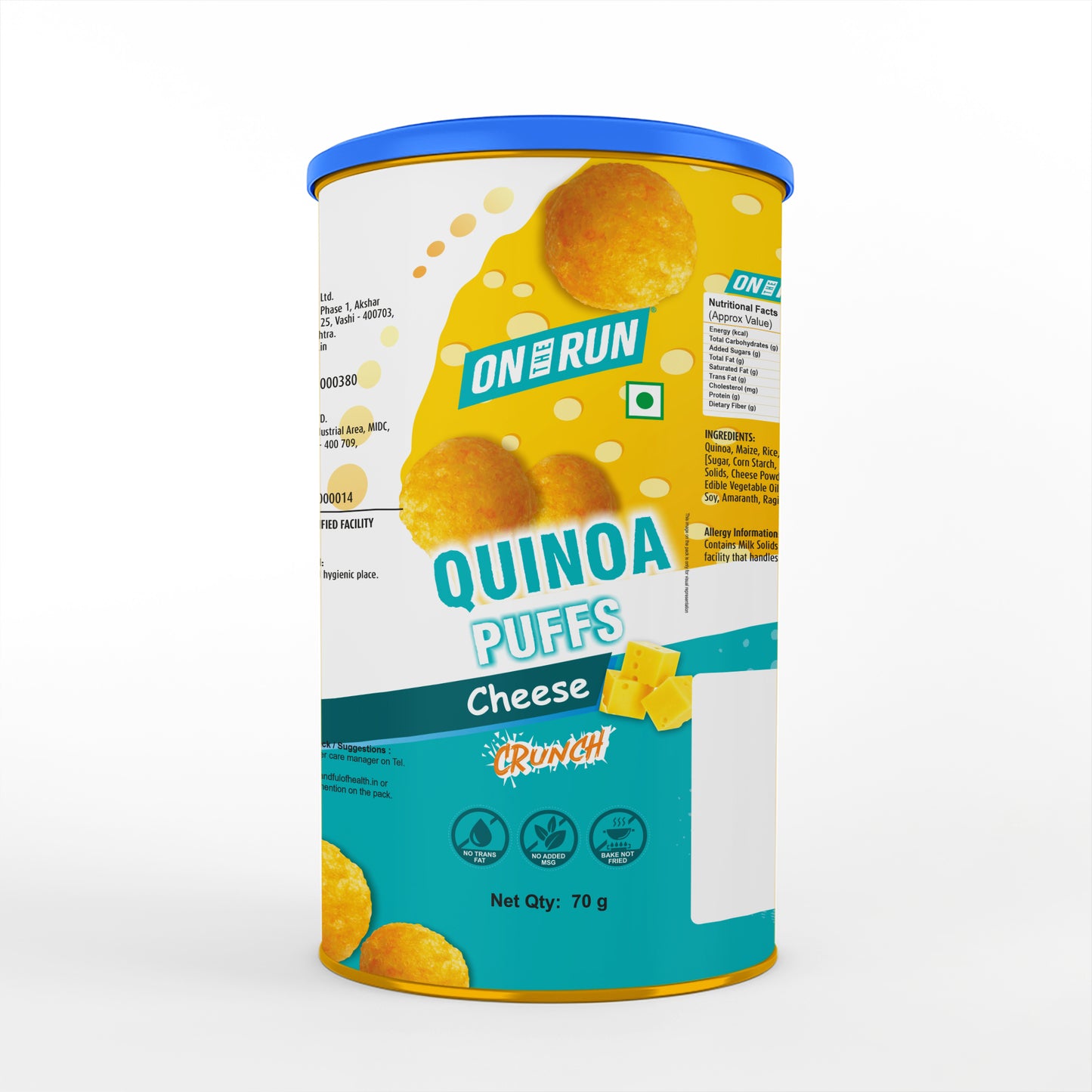 OTR Quinoa Balls - Cheesy 70g