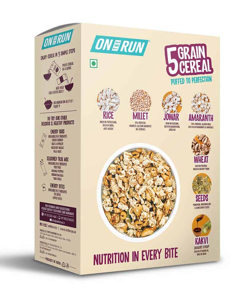 ON THE RUN 5 Grain Cereal 470g (Original)