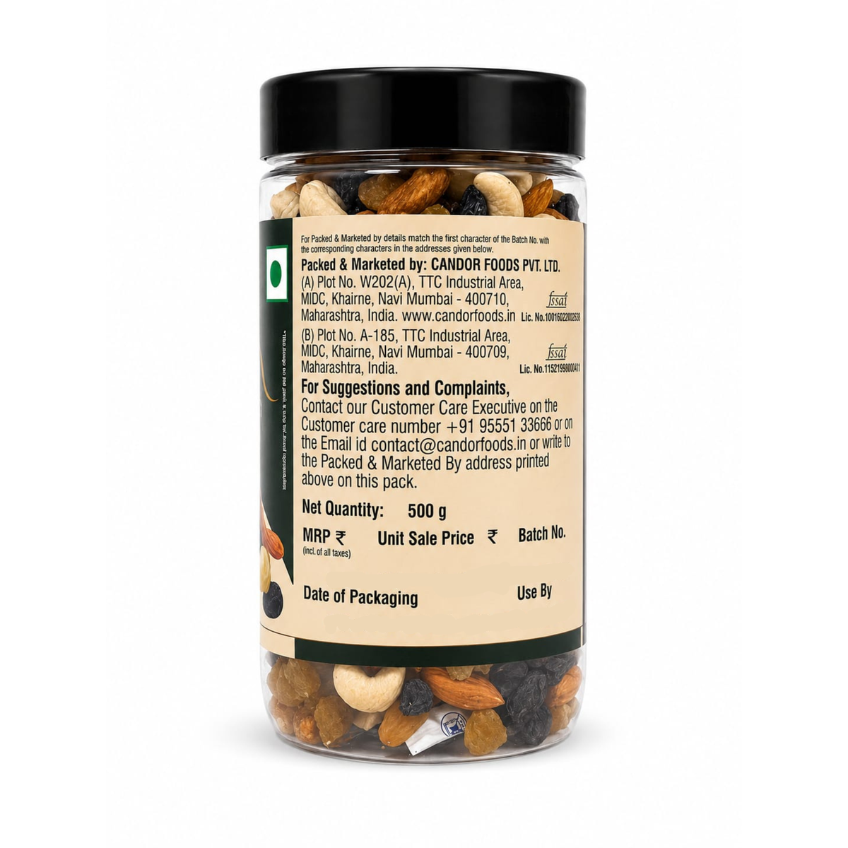 Assorted Dry Fruits Panchmewa Mix 500g | Premium Raisins, Almonds, Cashews, Black Raisins & Dried Figs |