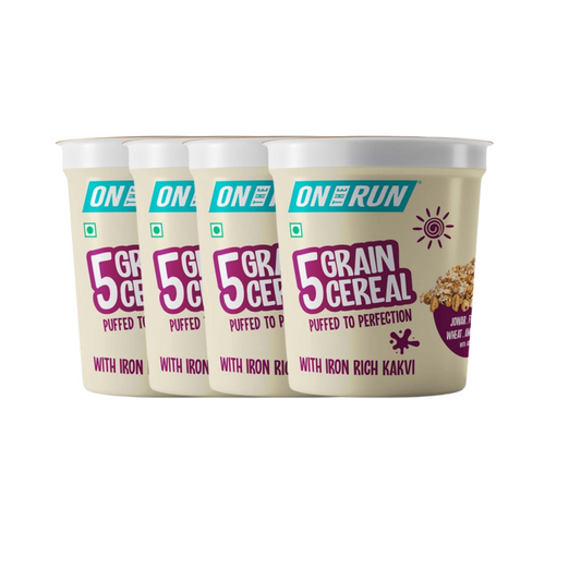 ON THE RUN 5 Grain Cereal Single serving Cup Pack Of 4