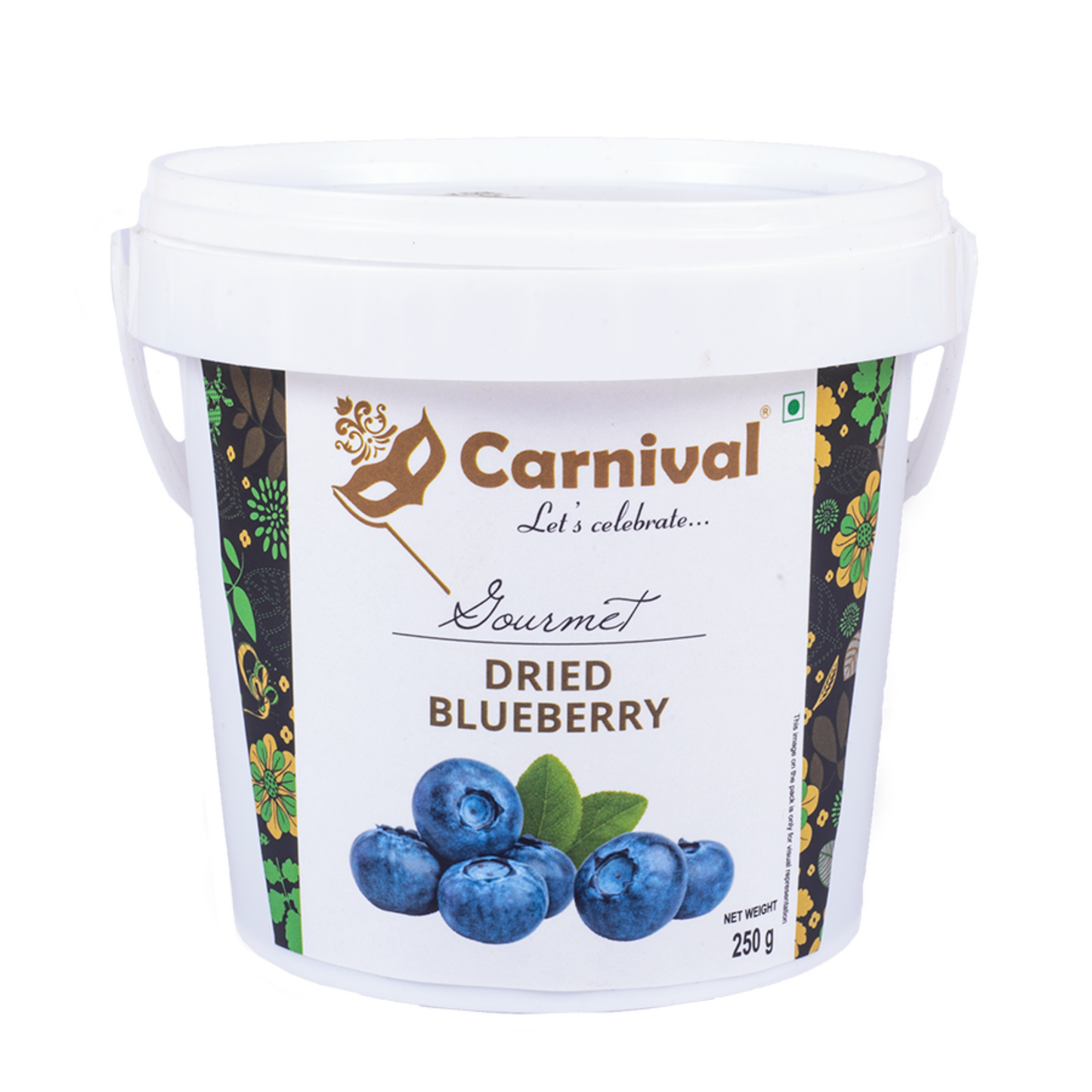 Carnival California Dried Blueberry Tub 250g | High in Antioxidants | Healthy Snacks | Berries |