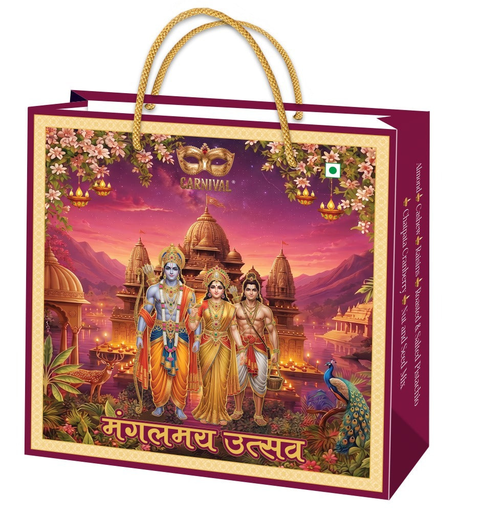 Carnival Ramayan Theme Assorted Dry Fruits & Nuts Gift Box 600g (100g each)