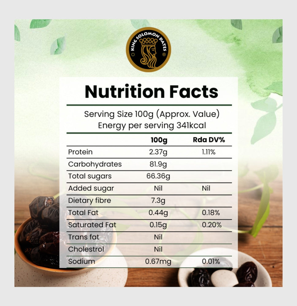 King Solomon Medjoul/Medjool Dates Large 1kg | All Natural | Plant Based | Zero Preservatives | Dates Dryfruits