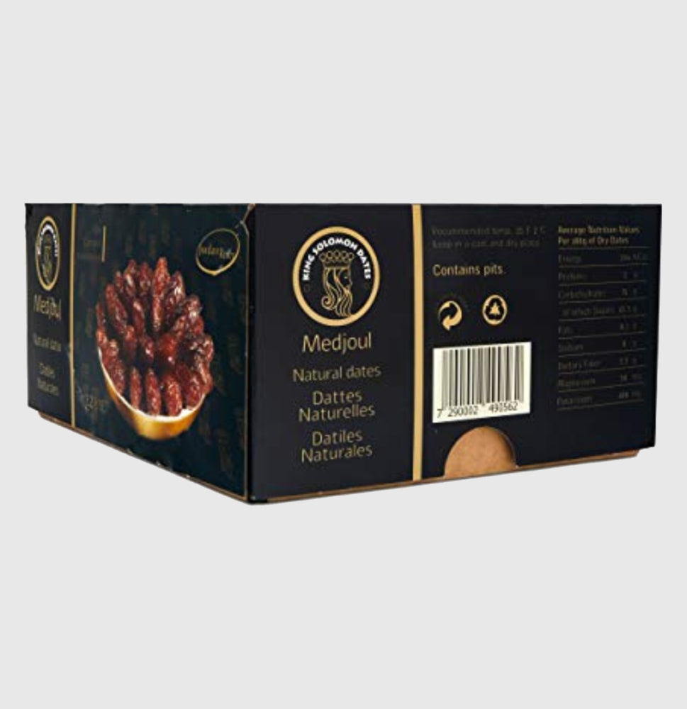 King Solomon Medjoul/Medjool Dates Large 1kg | All Natural | Plant Based | Zero Preservatives | Dates Dryfruits