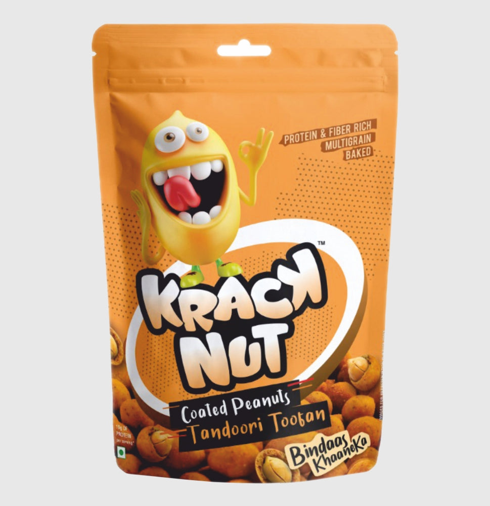 Krack Nut Coated Peanuts Tandoori Toofan 160g